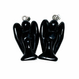 Onyx Edelstein Engel Anhänger (2 Stück)
