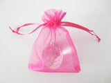 Organzabeutel 10 x 15 cm - Fuchsia (100st)