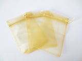 Organzabeutel 10 x 15 cm - Licht Gold (100st)