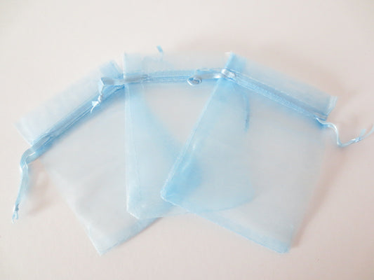 Organzabeutel 10 x 15 cm - HellBlau (100st)