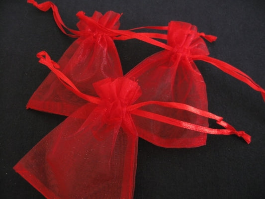Organzabeutel 10 x 15 cm - Rot (100st)