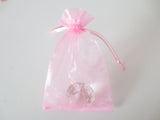 Organzabeutel 10 x 15 cm - Rosa (100st)