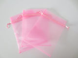 Organzabeutel 10 x 15 cm - Rosa (100st)