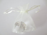 Organzabeutel 7,5 x 10 cm - Creme (100 Stück)