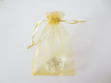 Organzabeutel 7,5 x 10 cm - Gold (100 Stück)