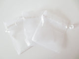 Organzabeutel 7,5 x 10 cm - Weiß (100 Stück)