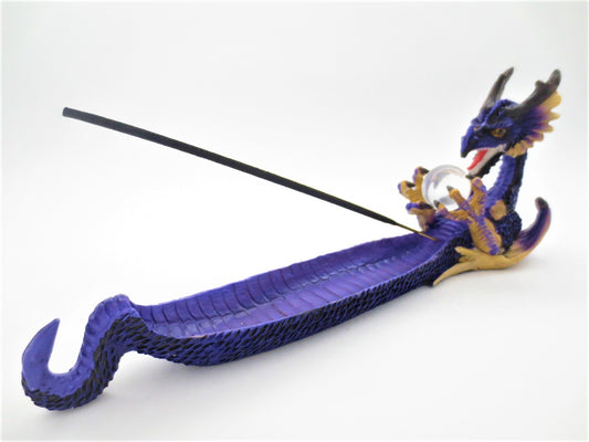 Lila Drachen Räucherstäbchenhalter