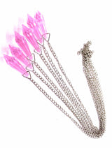 Kristallen Pendel - Roze (6st)