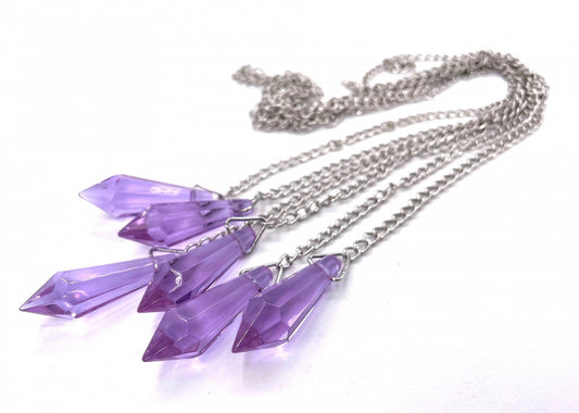 Kristallpendel - Lila (6 Stück)