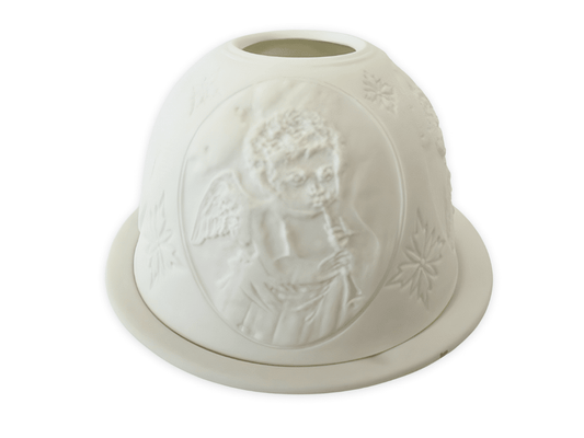 Porzellan-Teelichthalter Cupid Music 8 cm