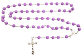 Rosenkranz lila rund luxuris