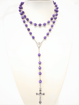 Rosenkranz rundeckig Lila