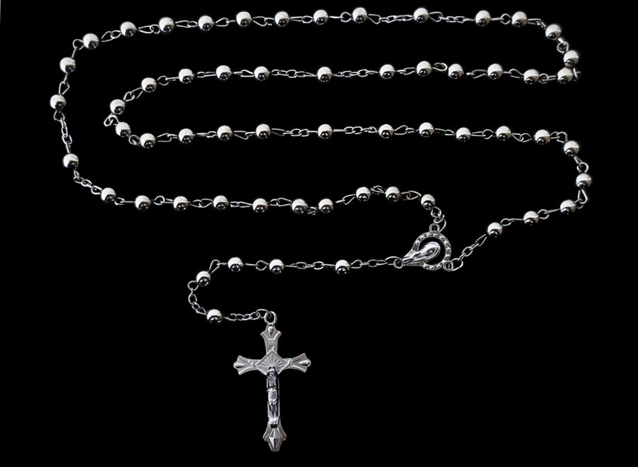 Rosenkranz silbern