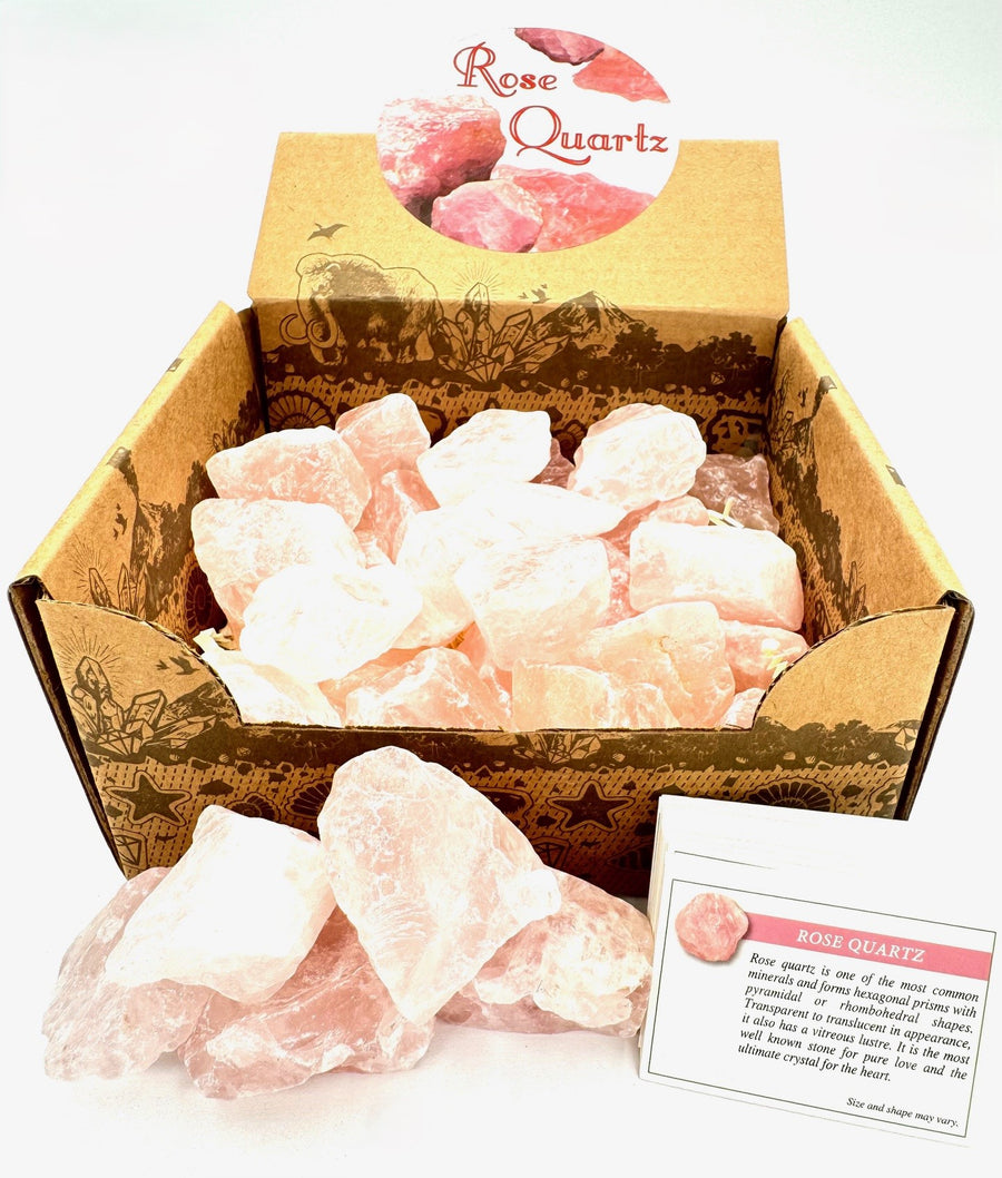 Natürliche Rosenquarz Cluster Sets (30 Stück)