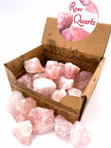Natürliche Rosenquarz Cluster Sets (30 Stück)