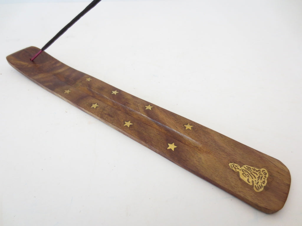 Räucherstäbchenhalter aus Holz - Buddha (10 Stück)