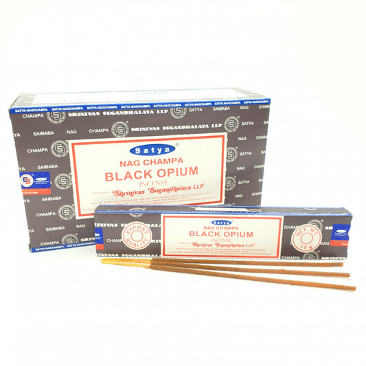 Satya Nag Champa - Schwarzes Opium 15g