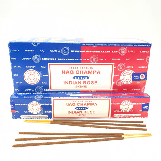 Satya Sai Baba - Nag Champa &amp; Indische Rose 16g