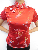 Shanghai Blouse bloesem rood - 34