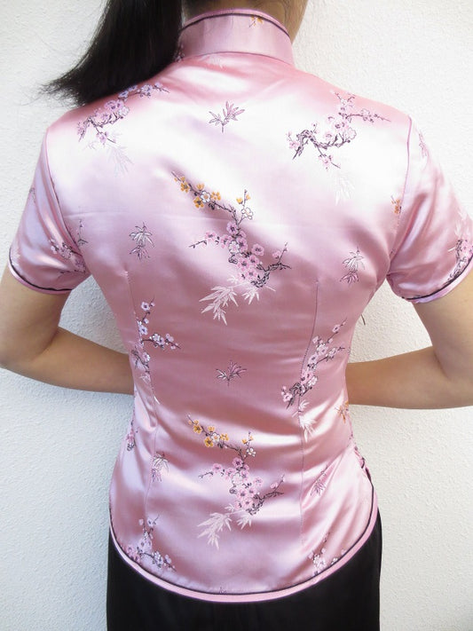 Shanghai bluse blute rosa
