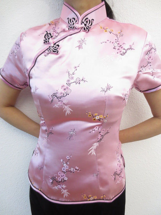 Shanghai Blouse bloesem roze - 34