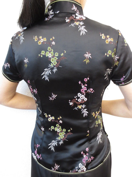 Shanghai Blouse bloesem zwart - 34