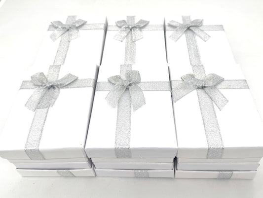 Geschenkbox 12er-Set - Weiß Lang