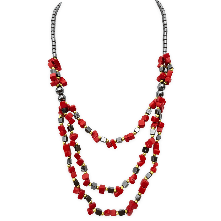Stein- und Hmatit-Kette Rote Koralle