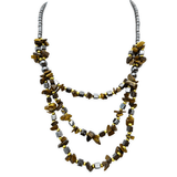 Stein- und Hmatit-Kette Tigerauge