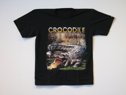 T-Shirt mit Krokodil - M