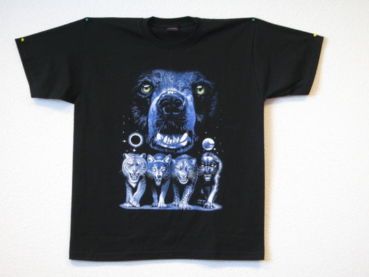 T-Shirt mit verschiedenen Tieren - L