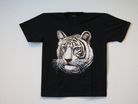 T-Shirt mit weiem Tiger - M