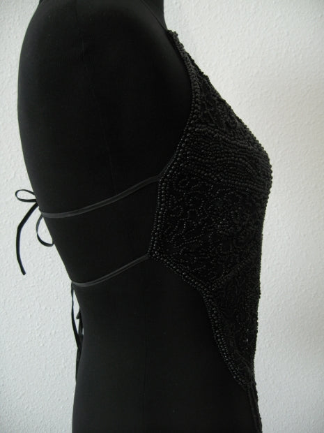 Shirt mit Perlen (schwarz)