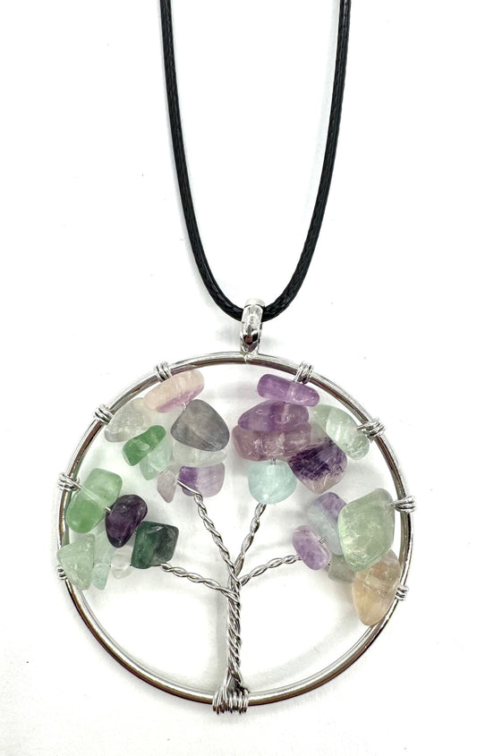 Tree of Life Halskette - Fluorit
