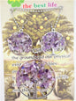 Baum des Lebens Halskette + Ohrringe Set Amethyst