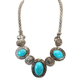 Trkis Halskette &amp; Ohrring Set B