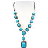 Trkis Halskette &amp; Ohrring Set E