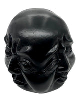 Vier Gesichter Buddha Ausdruck - Schwarz (klein)