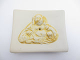Weißer Quadratischer Buddha-Räucherhalter für Stäbchen Set (6 stück)