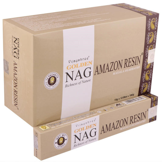 Golden Nag Amazon Resin Masala Räucherstäbchen 15 g