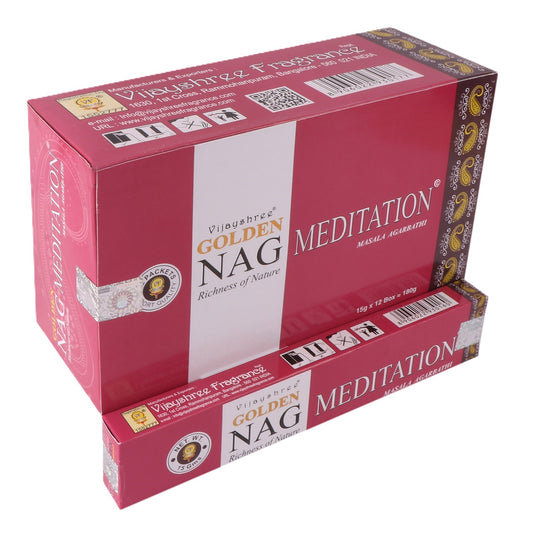 Golden Nag Meditation Masala Räucherstäbchen 15 g
