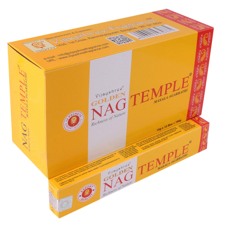 Golden Nag Temple Masala Räucherstäbchen 15 g