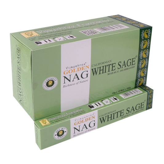 Golden Nag White Sage Masala Räucherstäbchen 15 g