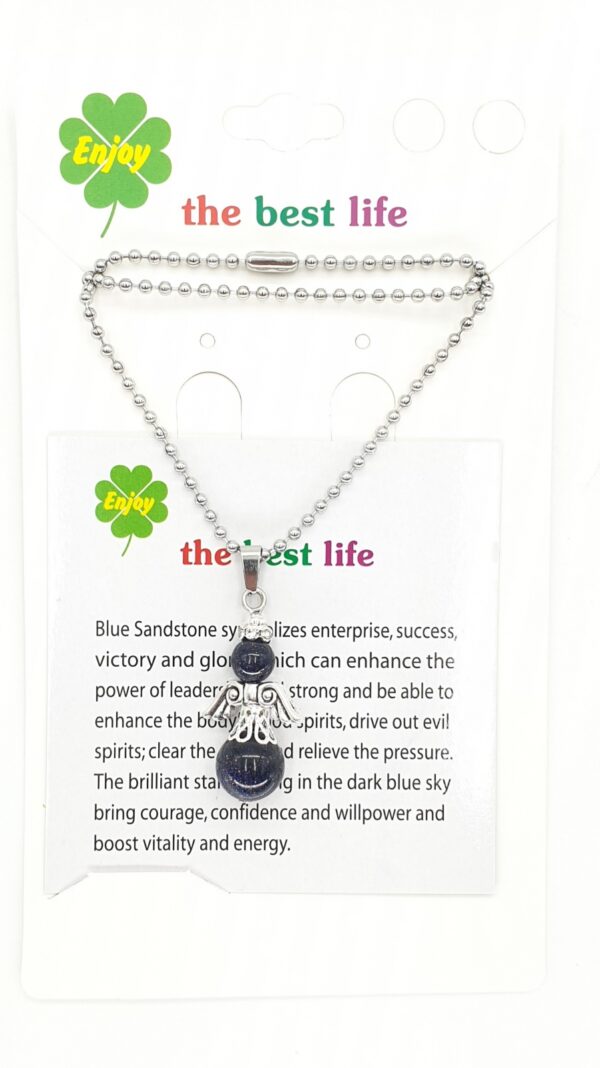 Großhandel – Engelskette aus blauem Goldstein