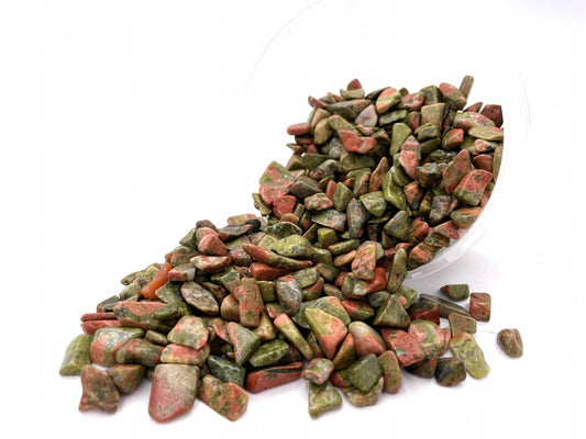 Großhandel – Edelsteincluster Unakit 8–12 mm