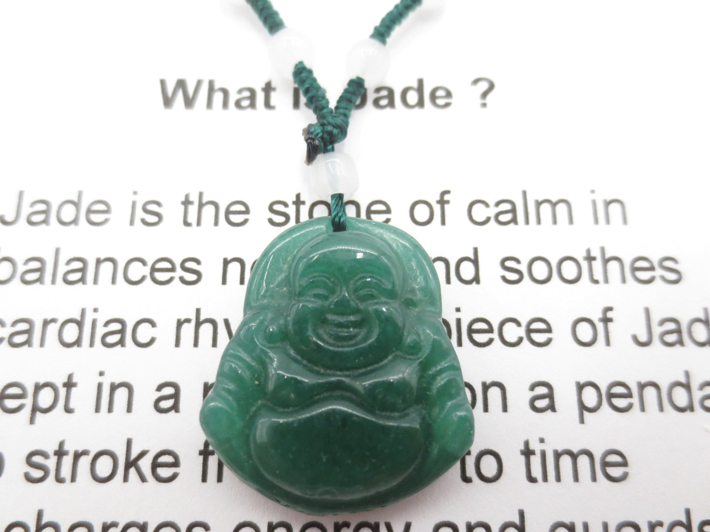 Großhandel - Jade-Buddha-Halskette klein grün