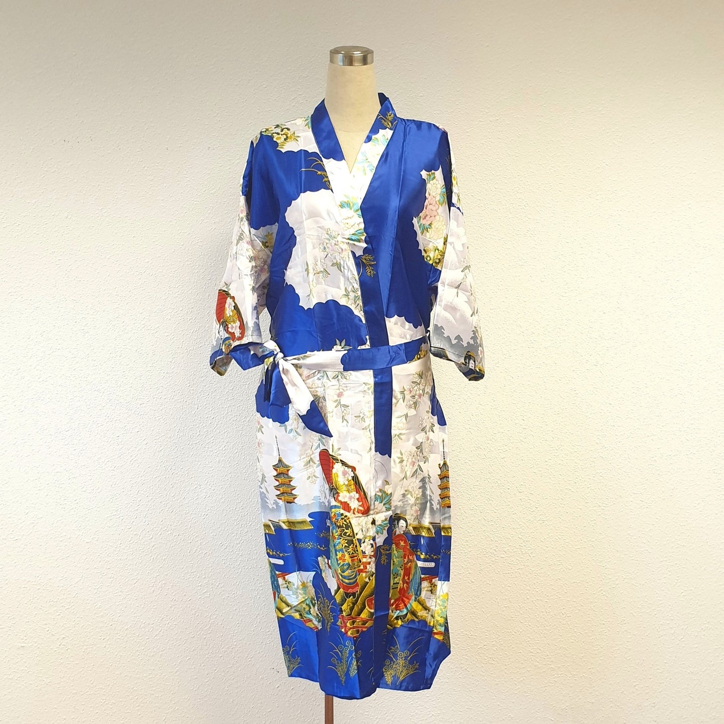 Großhandel - Japanischer Kimono, lang, blau