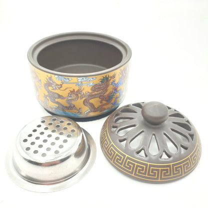 Großhandel – Luxus-Harzbrenner – Gold mit Drachen