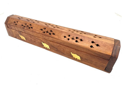 Großhandel - Tulasi Räucherstäbchenhalter-Geschenkset - Weiße Rose (6 Stück)