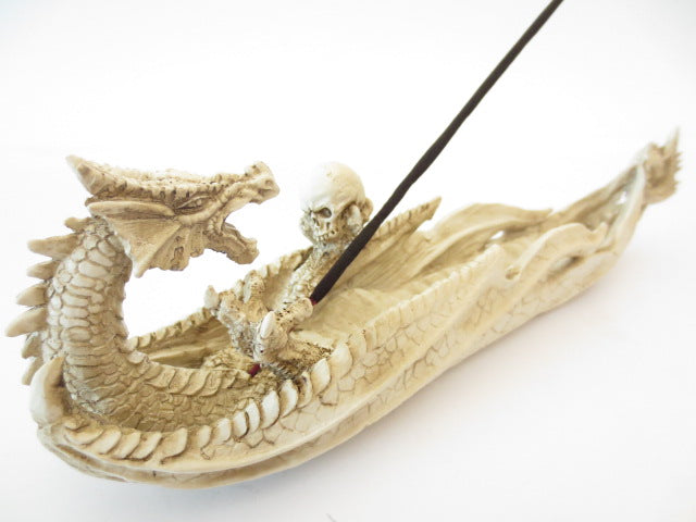 Weißer Drachen Räucherstäbchenhalter (I)